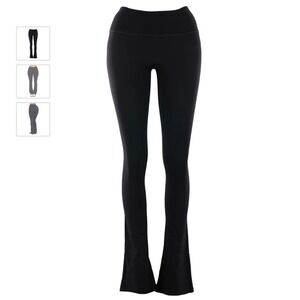 DAVIS Active Black Flare Leggings Pants M/L Nylon Spandex Yoga Athleisure